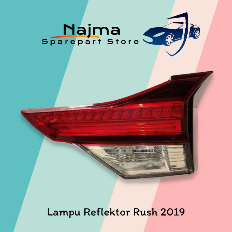 Lampu Reflektor Bagasi Rush 2019