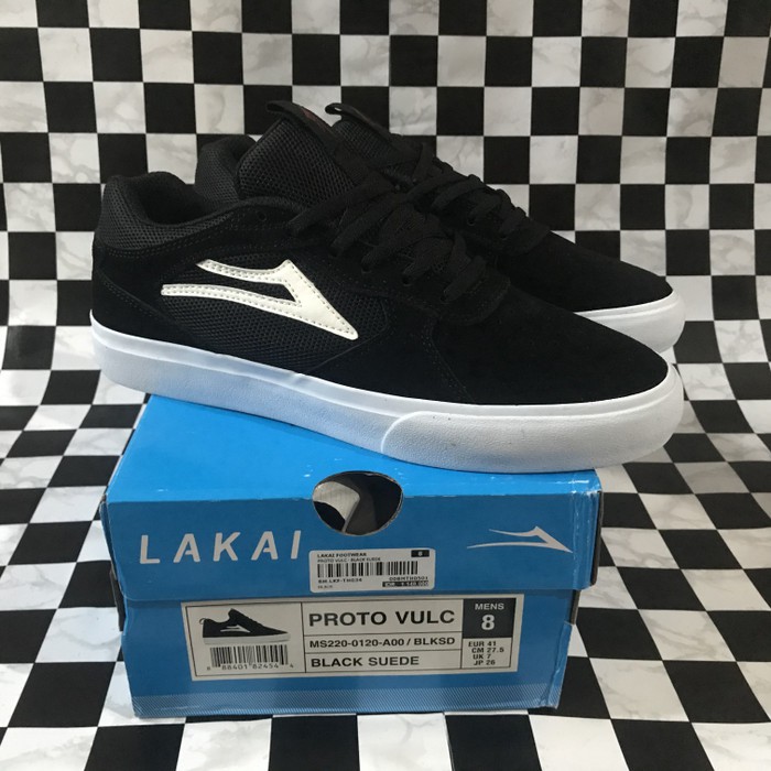 Sepatu Lakai Proto Vulc Black Suede