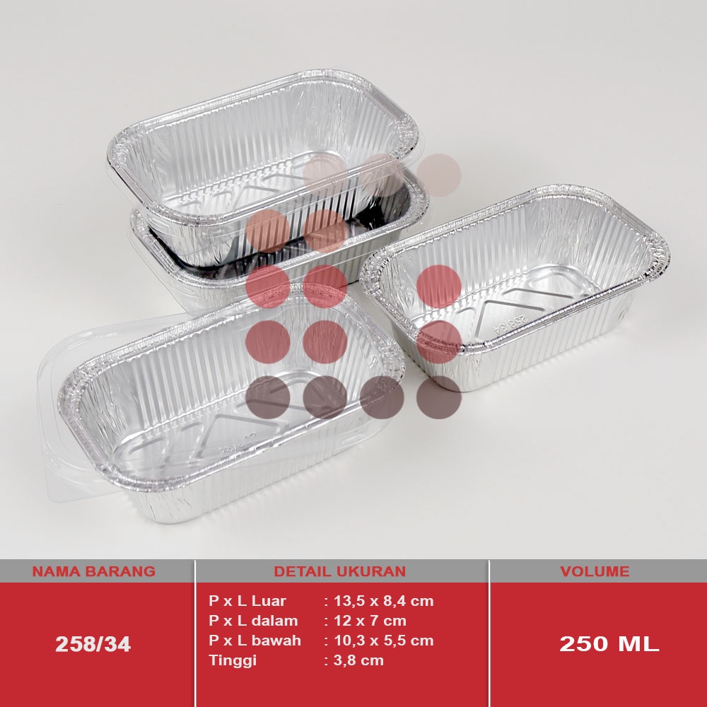 alumunium foil cup OX 250 + tutup / MACARONI SCHOTEL / LASAGNA
