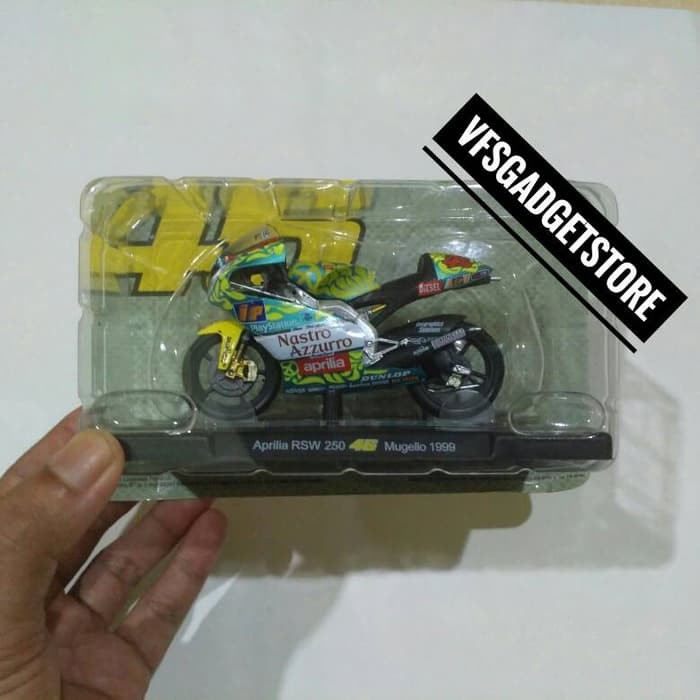 Diecast Ducati - Diecast New Ray Vespa - Diecast Motogp Diecast Valentino Rossi Skala 1:18 (Mugello
