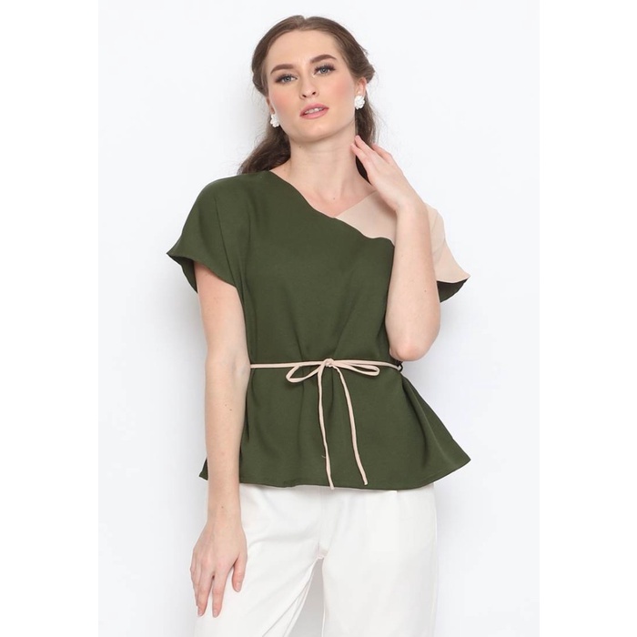 Blouse Wanita - Blouse Kerja Wanita - Atasan Wanita Terbaru - VOERIN Janice Top