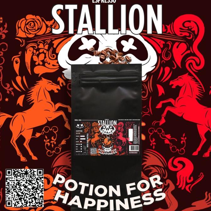 

[COD] ES Kopi susu Stallion Blend (1000Gram) 100% ARABICA Coffee beans [COD]