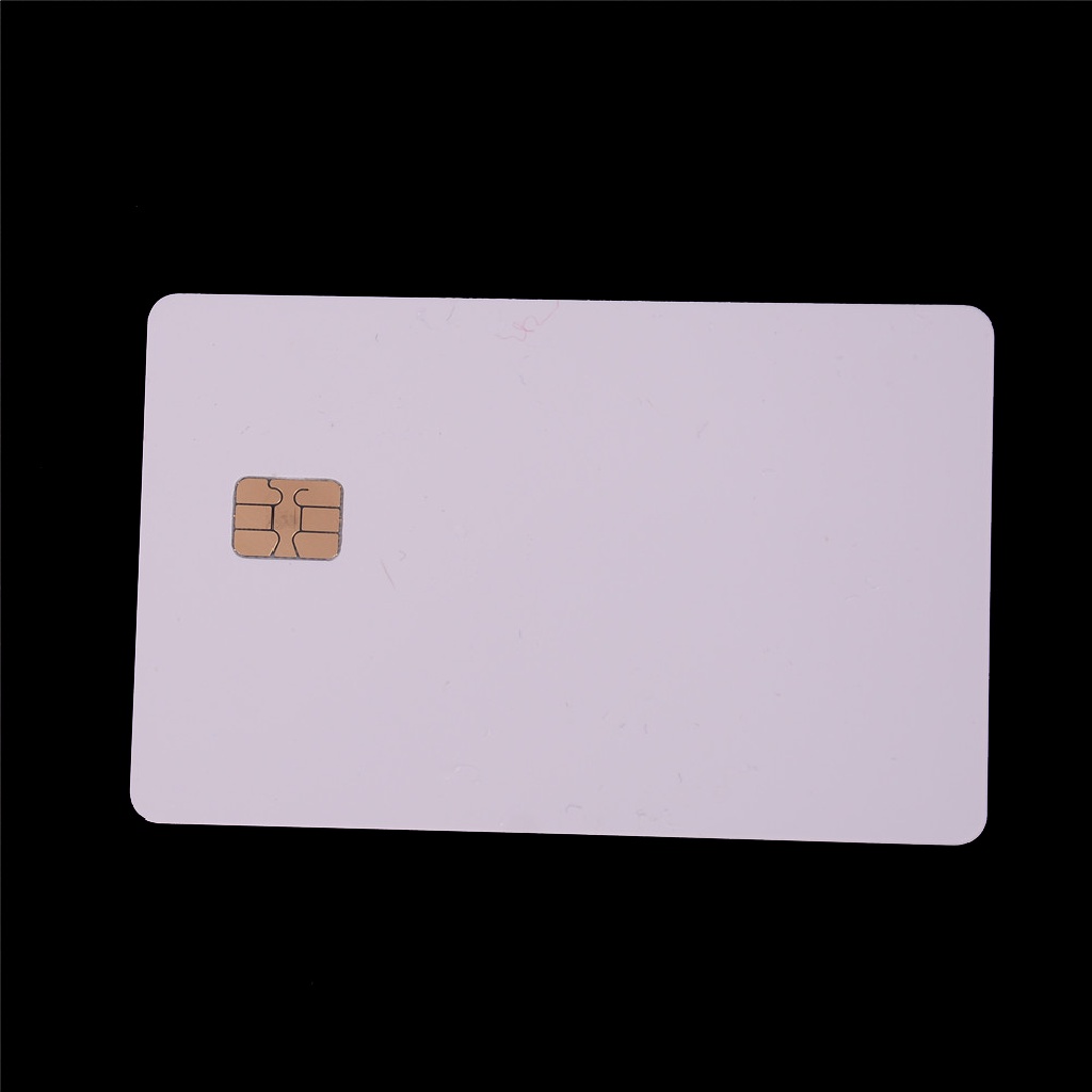 5pcs ISO IC Card SLE4442 Chip Kosong Bahan PVC Warna Putih