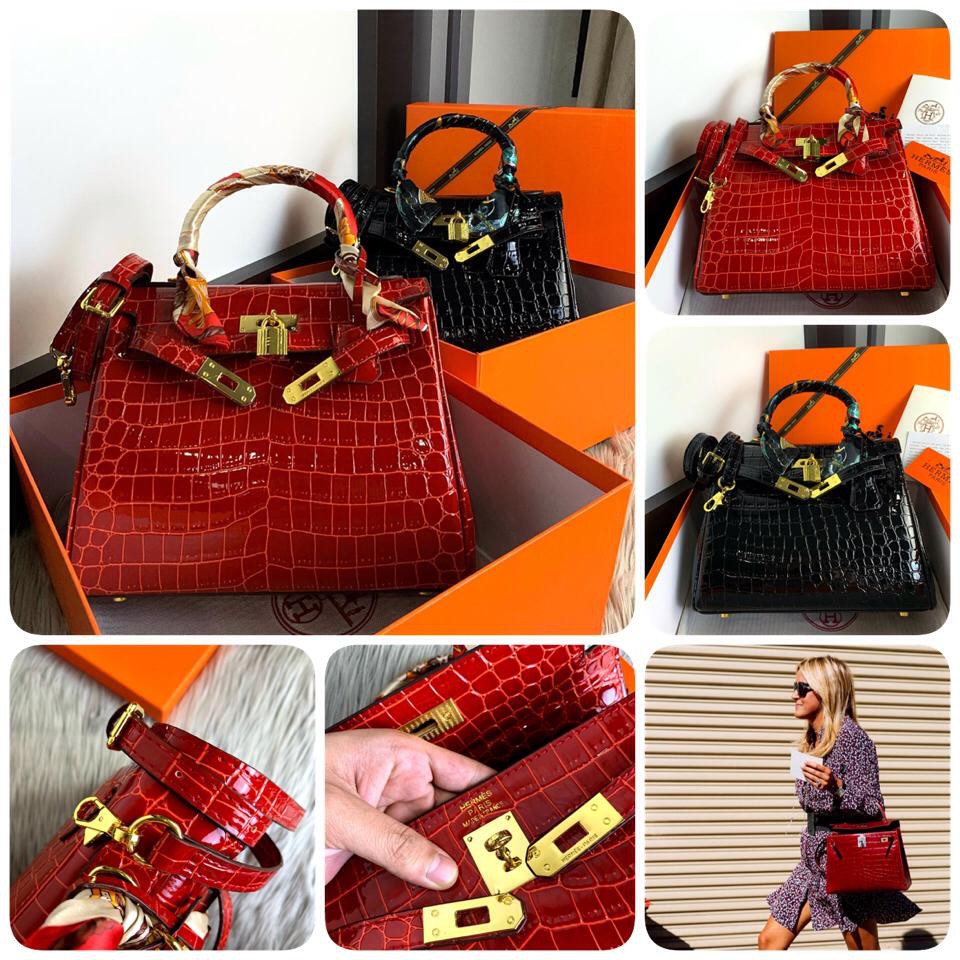 HK Sellier Crocodile Ghw  210b||Tas Wanita Cantik|Tas Import Murah