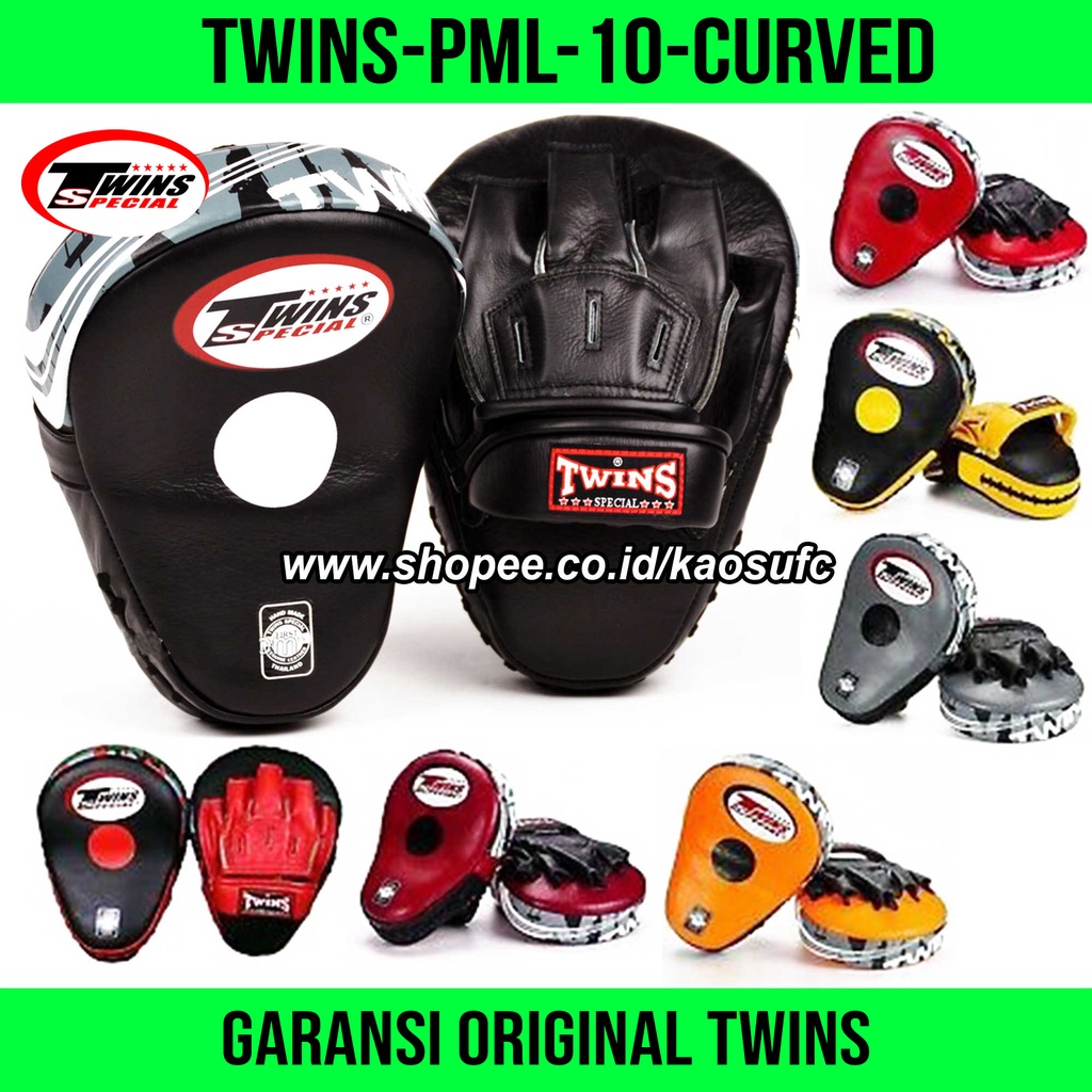 FOCUS PAD Twins Focus Mitts PML10 Genuine Leather ORIGINAL, Boxing Pad, Boxing Mitt, Punch Mitt