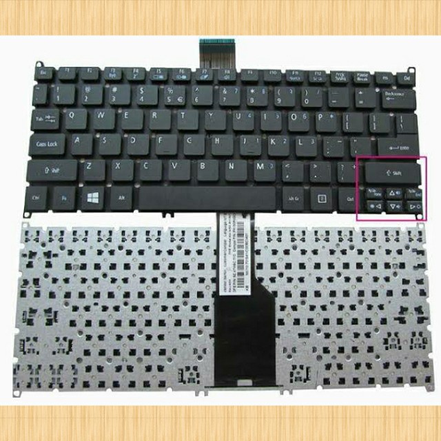 Keyboard Acer Aspire One 725, 756 Aspire V5-121 V5-131 V5-171 Hitam Original Garansi