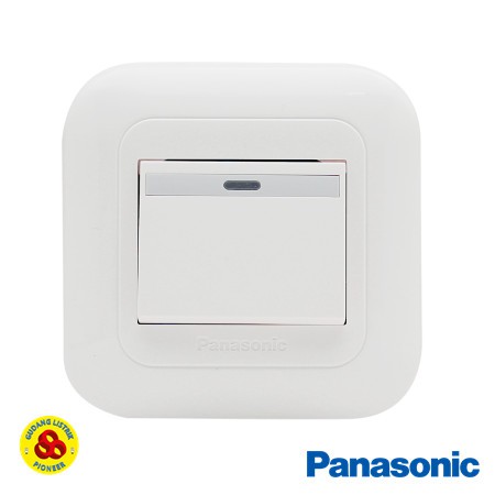 Panasonic Saklar Engkel Hotel Lampu 1G 2W WEJ78029+WEJ5582 Wide Series