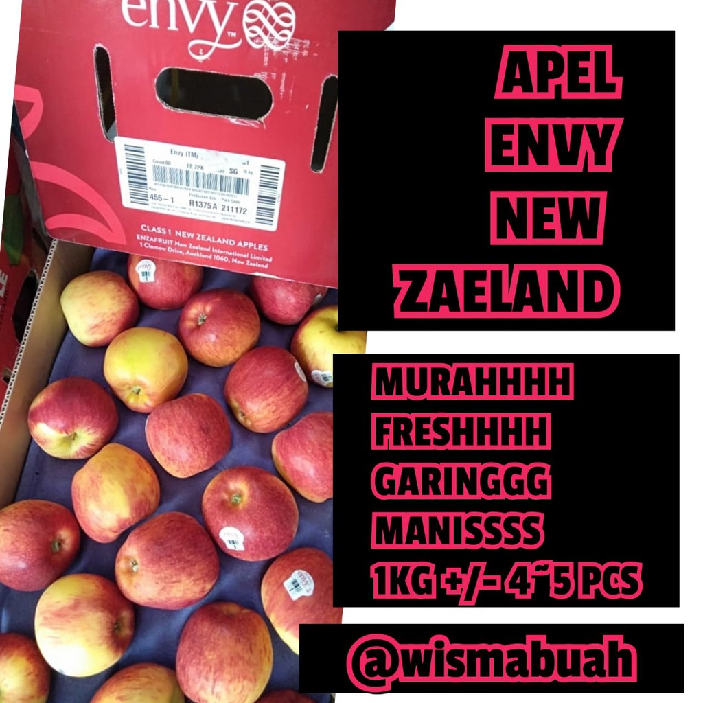 

Buah Apel Envy NewZaeland (1KG)