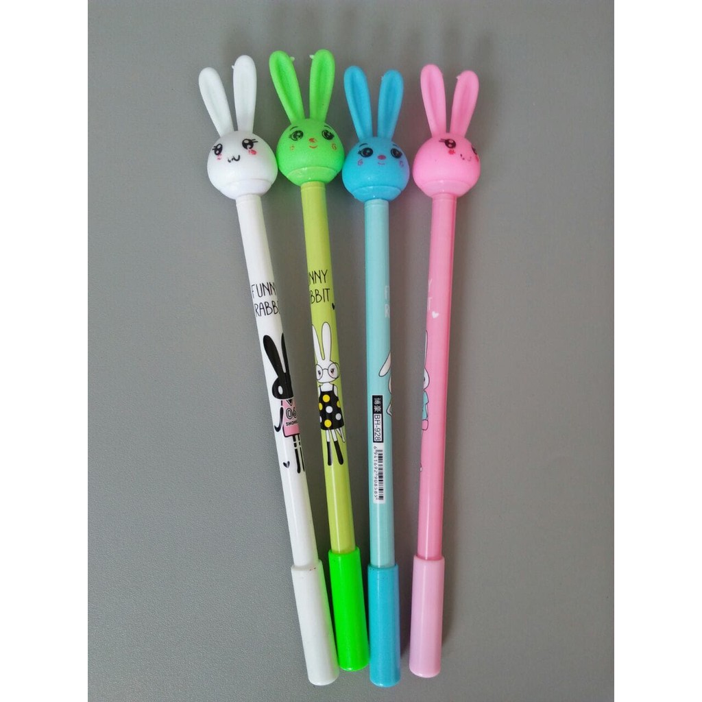 

Pulpen unik seri funny rabbit dengan stempel / cap