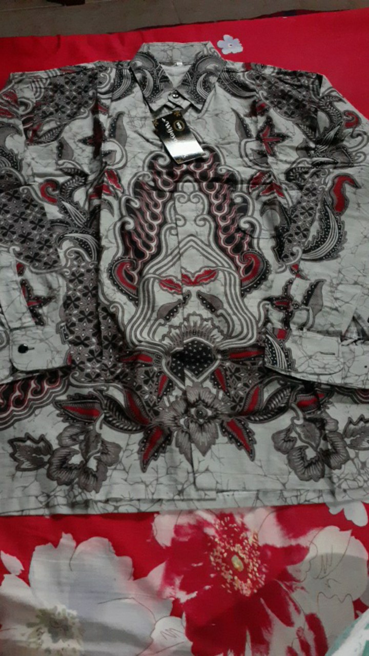 Kemeja Batik Pria Lengan Panjang Muslim Gus Azmi Syubbanul Muslimin Kombinasi Hadroh Azzahir