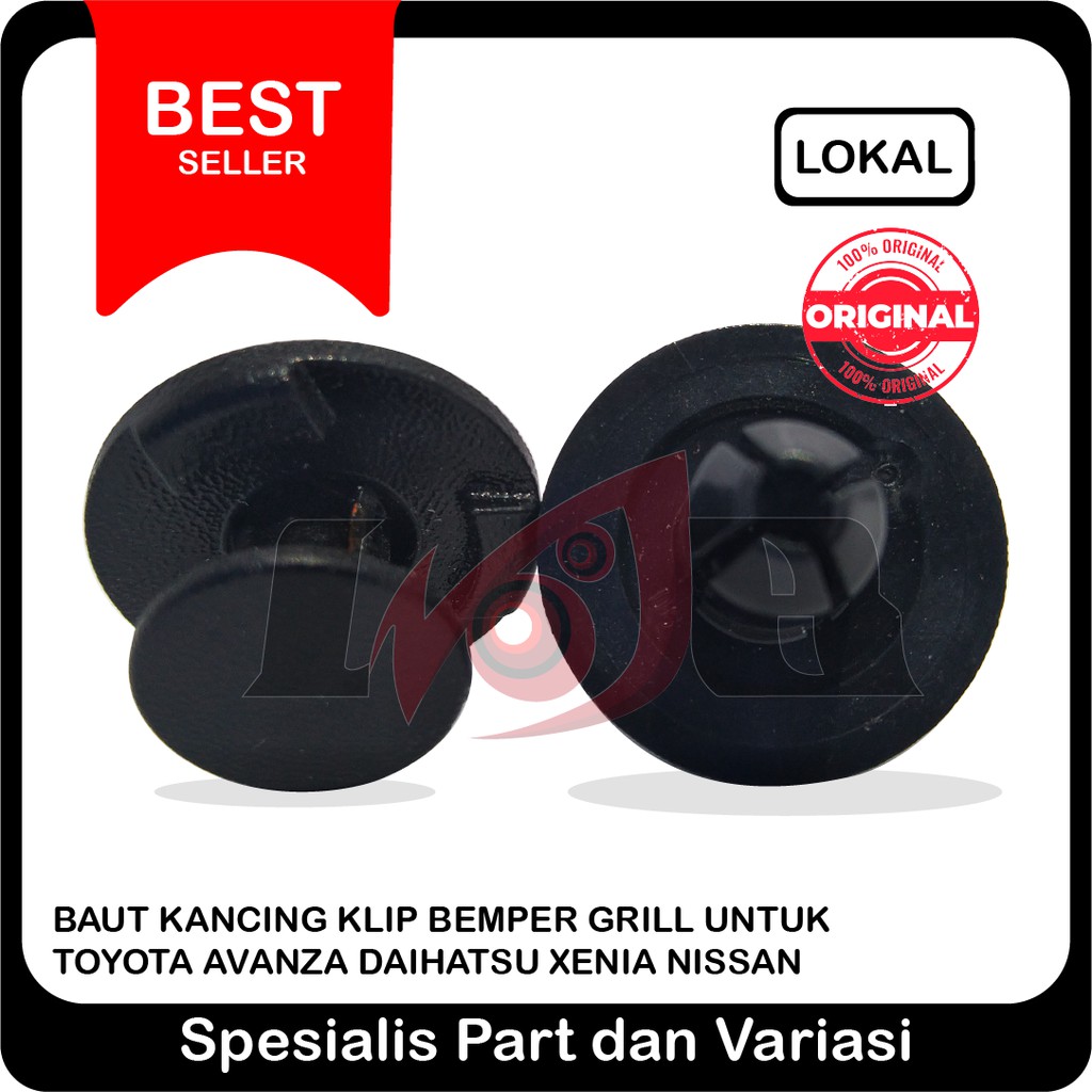 Baut Kancing Klip Bemper Grill Toyota Avanza Daihatsu Xenia Nissan