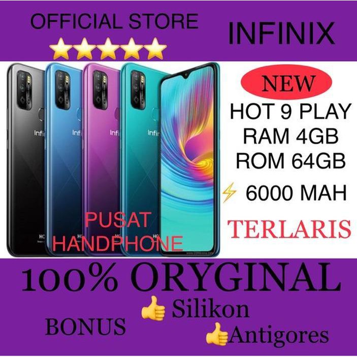 Infinix Hot 9 Play Ram 4GB Rom 64GB