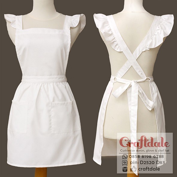 Celemek/Apron French Maid - Putih