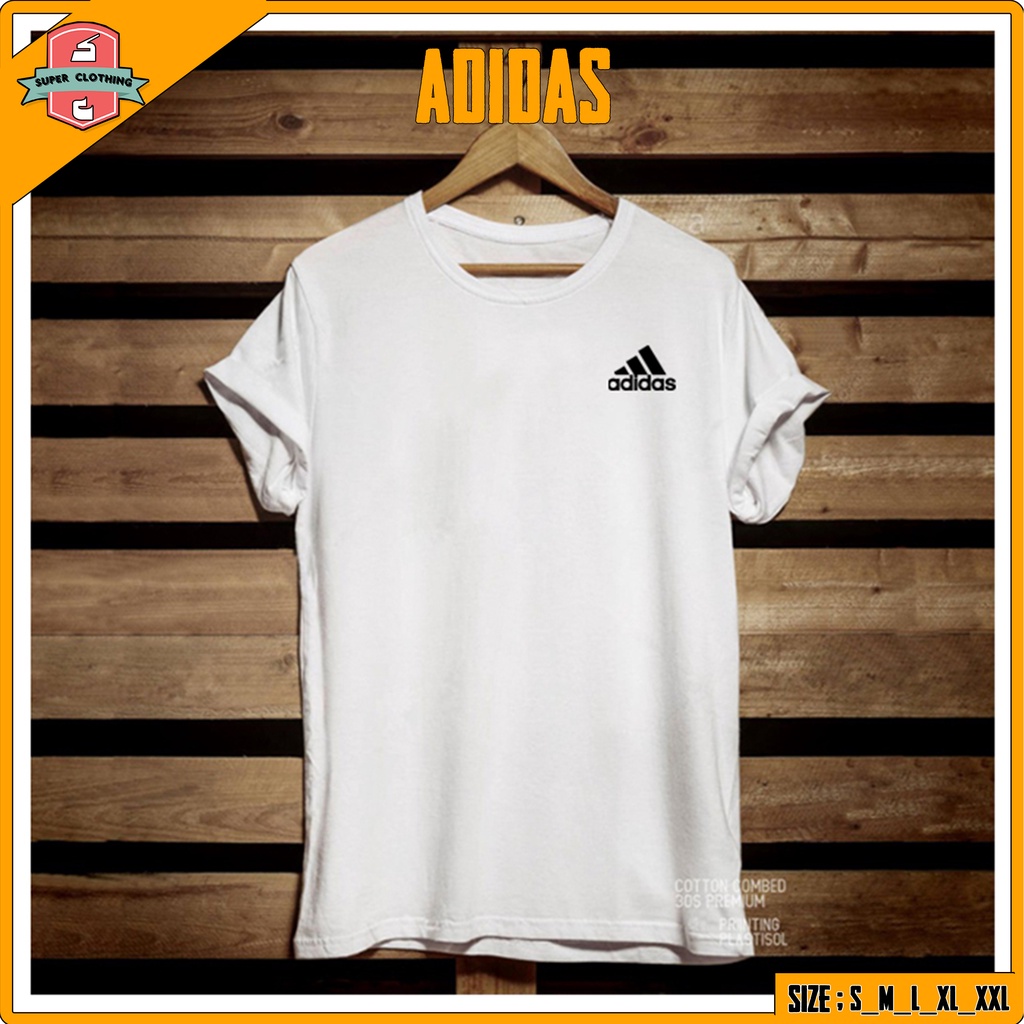 KAOS ADIDAS - T-SHIRT ADIDAS - KAOS DISTRO ADIDAS - KAOS KATUN ADIDAS - BAJU COMBED ADIDAS KECIL