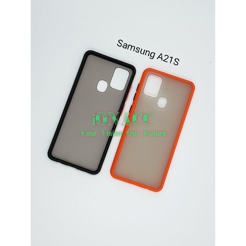 ION CASE MY CHOICE SAMSUNG A21 - A21S -HARDCASE DOVE TPU MACARON