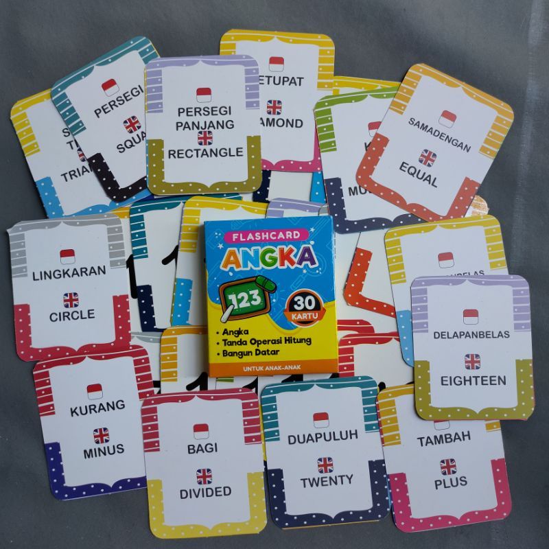 Flash Card Mainan Edukasi Anak