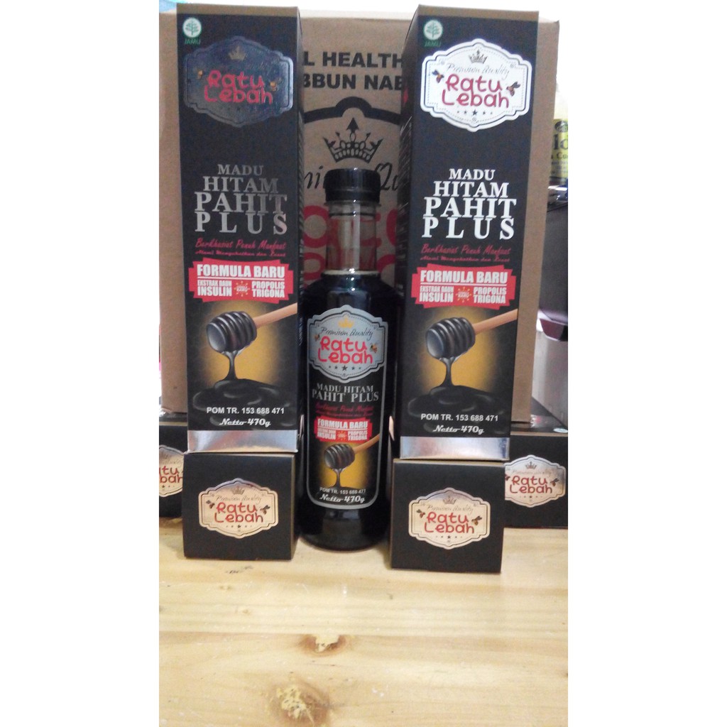 

Madu Hitam Pahit Plus Propolis Ratu Lebah / arrahmah / obat diabet