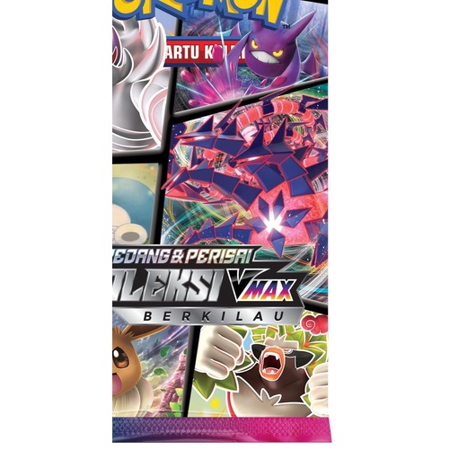 ✵ Pokemon Pedang dan Perisai Koleksi Vmax Berkilau Booster Pack Set B ❅