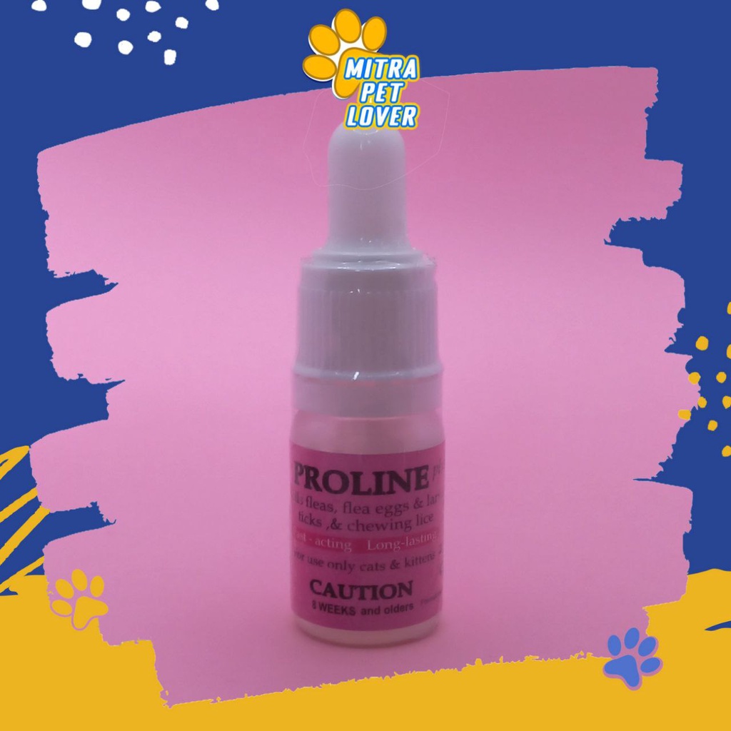 OBAT KUTU KUCING - PROLINE CAT 2,5 ML ORIGINAL - PEMBASMI TELUR LARVA CAPLAK CAT DAN KITTEN SEHAT AMAN AMPUH EFEKTIF - ANTI KUTUAN - PET ANIMAL HEALTHCARE AND VETERINARY TAMASINDO OBAT KESEHATAN DAN VITAMIN TERNAK HEWAN BINATANG PELIHARAAN MITRAPETLOVER