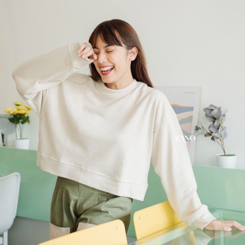 ZANO BASICS Sweater Crop Aurora