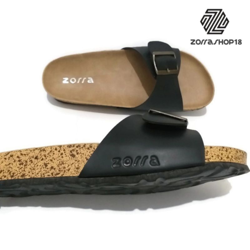 Zorra Kimmi sandal wanita selop briken gesper satu-2