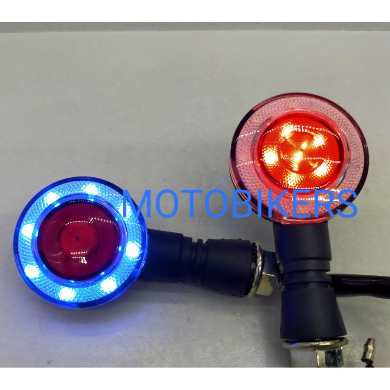 Lampu Sein LED Mini Bulat 3in1 Sein Rem Senja-Sen LED Bulat-Sein LED Mini Bulat