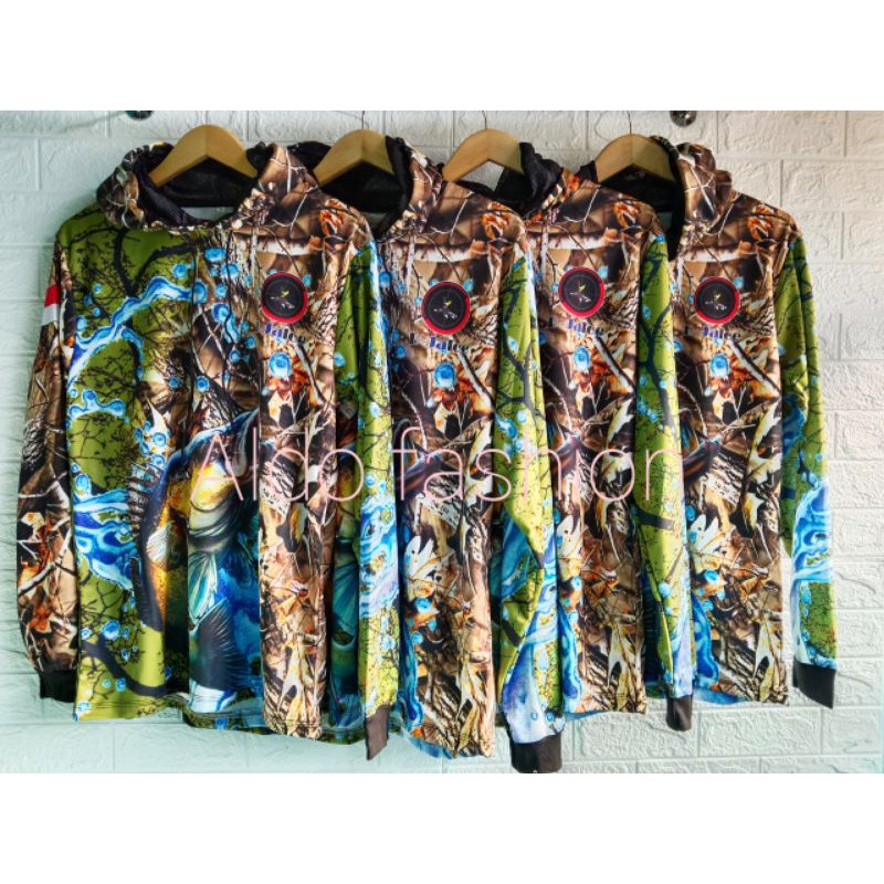 KAOS CAMO/HOODIE LENGAN PANJANG