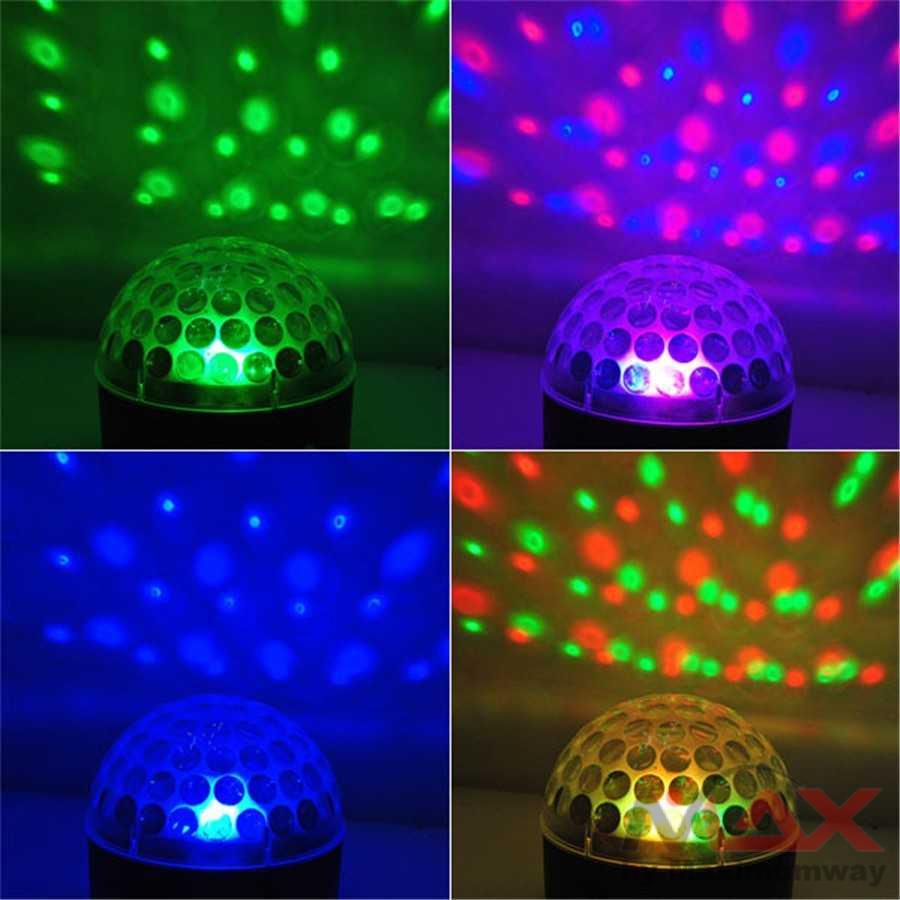 Lampu sorot proyektor Disco Pesta Berwarna warni DJ AGM Lampu Proyektor LED Crystal Magic Disco Ball 20W PAR Light lampu sorot pesta- AC20 Warna Putih PAR LIGHT DJ BALL PARTY LIGHTS Bluetooth Remote Control Mini Stage Effect Light Crystal Decor Lamp hias