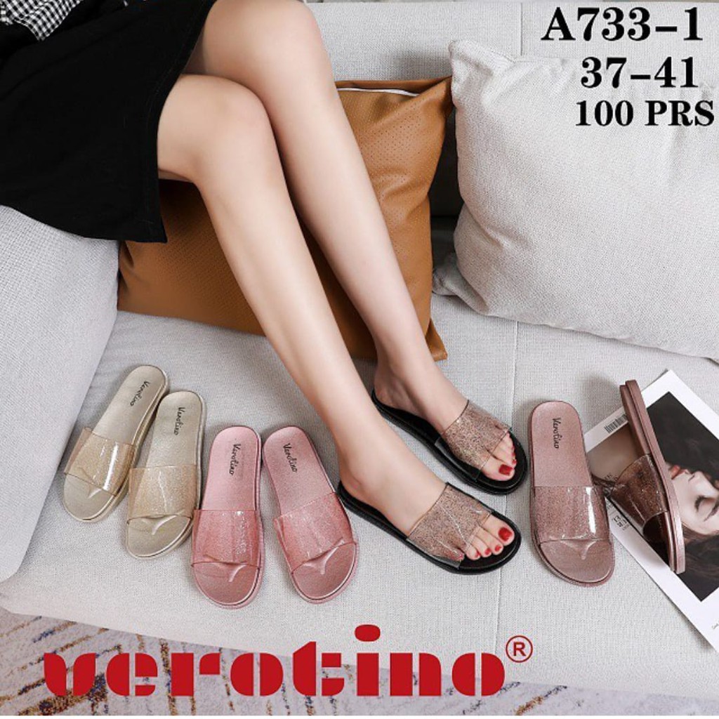 Verotino Sandal Jelly Glitter Wanita Slop A733-1