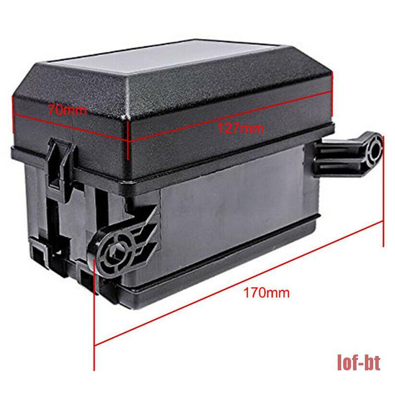 Box Relay 12 Slot 6 ATC / ATO 6 Relay Blade Fuses Holder Standar Untuk Mobil