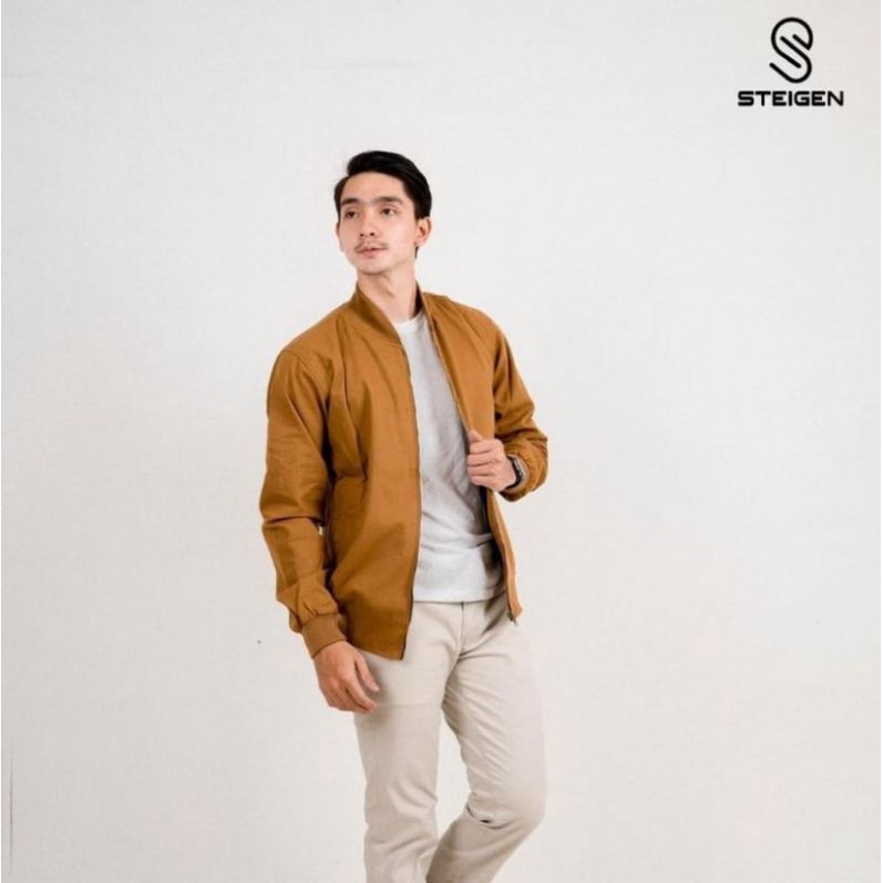 BOMBER JACKET OSLO SUEDING STEIGEN ORIGINAL JAKET BOMBER PRIA COWOK-8