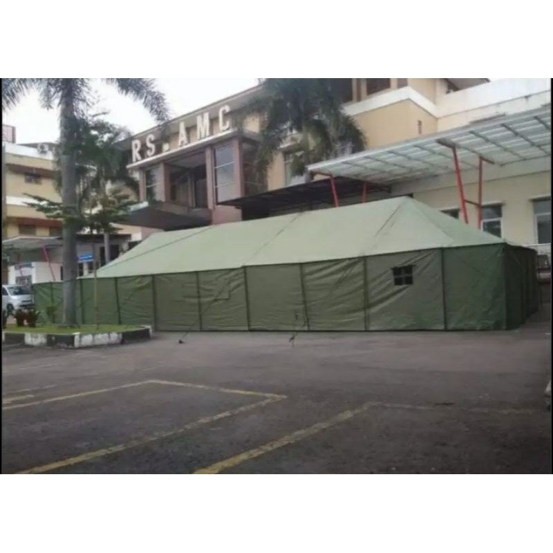 Tenda Pleton Regu Komando Pramuka Murah 1 Set Tiang dan kain