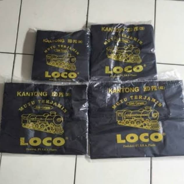 Kantong plastik HD loco tebal / kantong plastik loco hitam tebal / Plastik Hitam