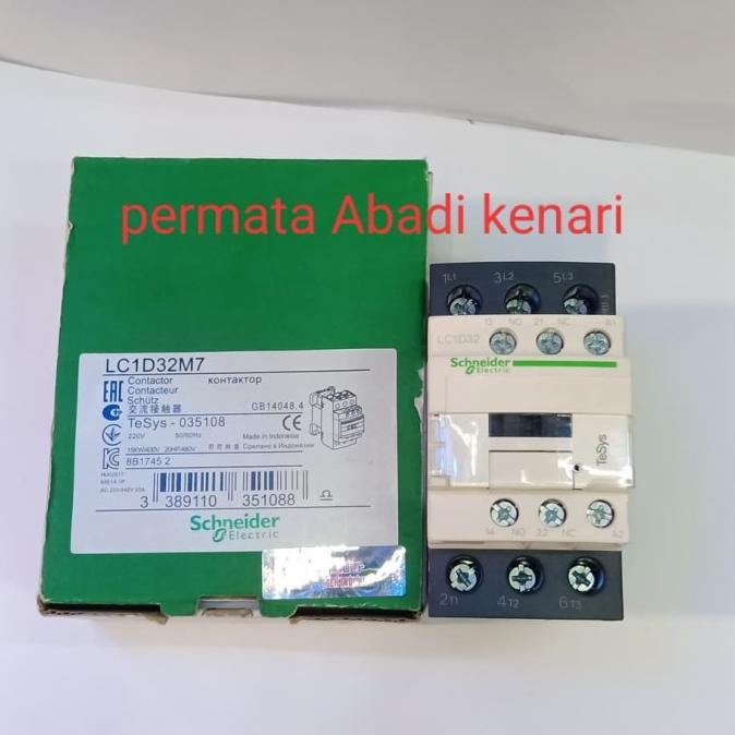 kontaktor lcid32 schneider contactor lcid 32 Schneider 220v 3 kutub