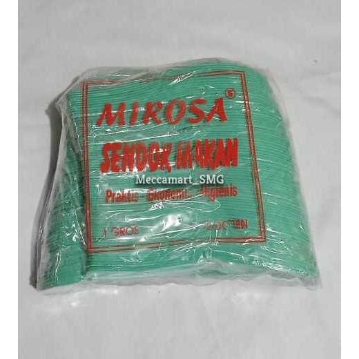 HARGA MURAH Sendok plastik Bebek hijau MIROSA/Sendok Plastik/Sendok Bebek Plastik