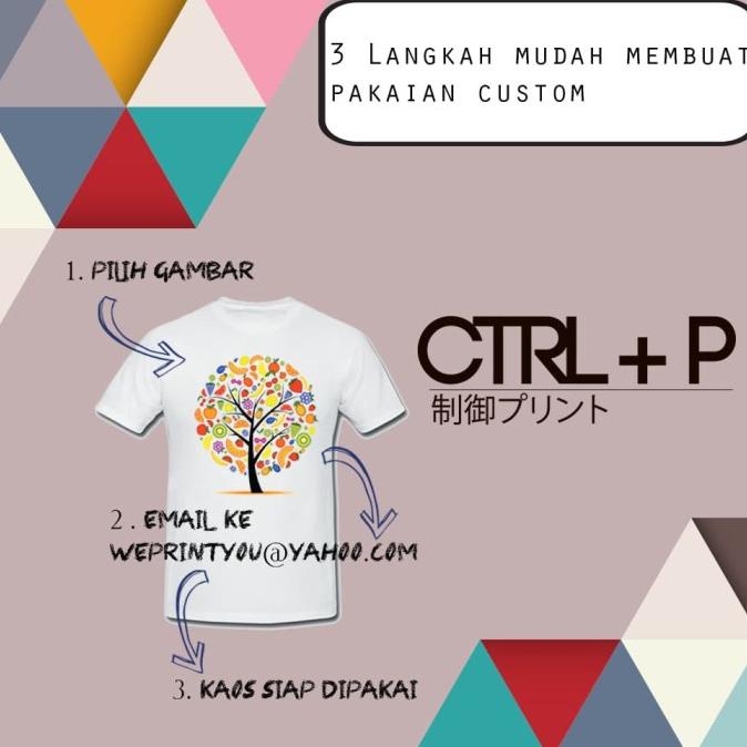 Kaos Custom Dtg Premium A4 Dan A3 Desain Bebas