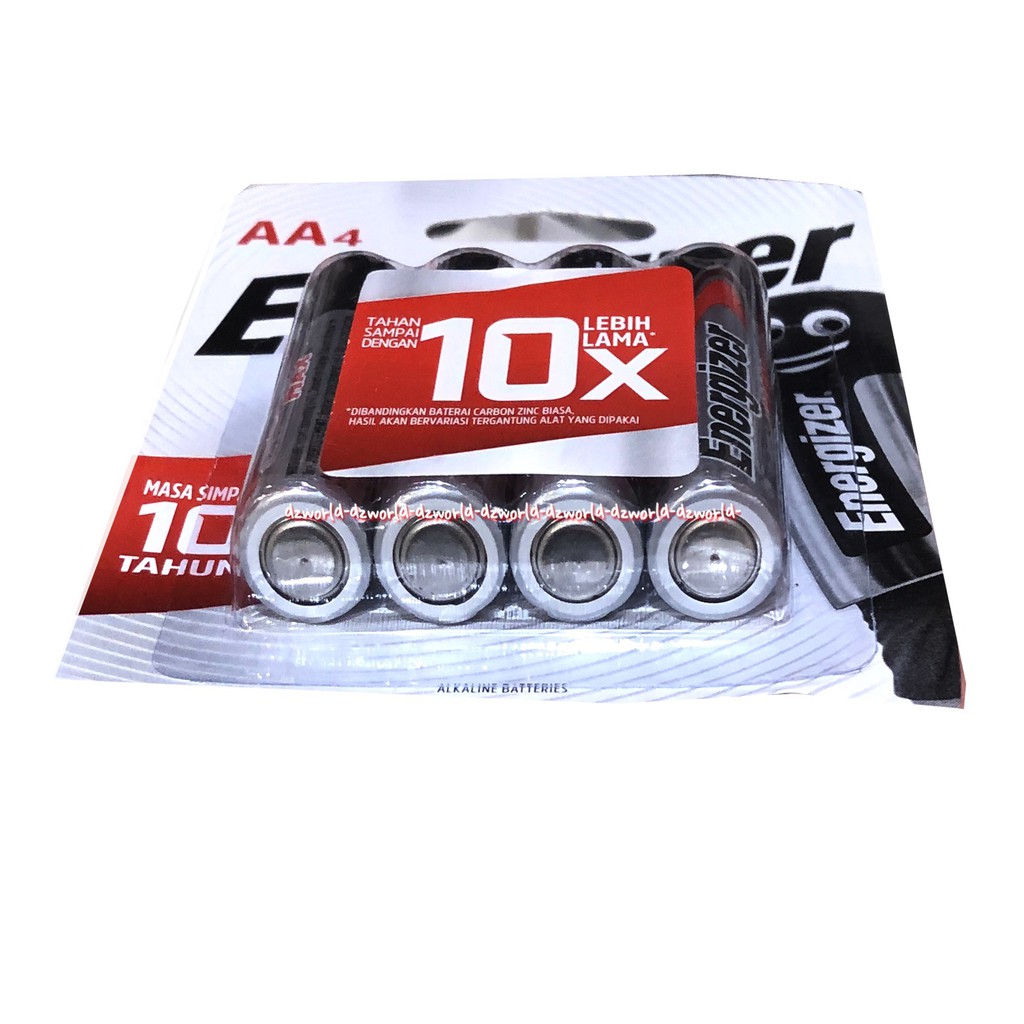 Energizer Max AA 4 Pcs Batrai Tahan Lama Baterai A2 AA Battery Untuk Remot Jam Energizermax Ener Gizer