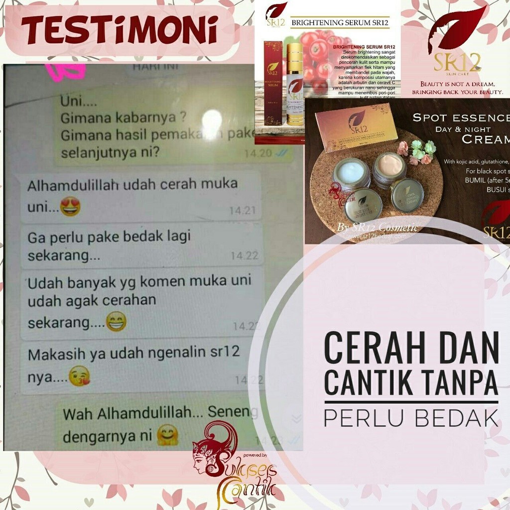 SR12 LIGHTENING SERUM PEMUTIH WAJAH BPOM MEMUTIHKAN WAJAH ALAMI / BRIGHTENING SERUM