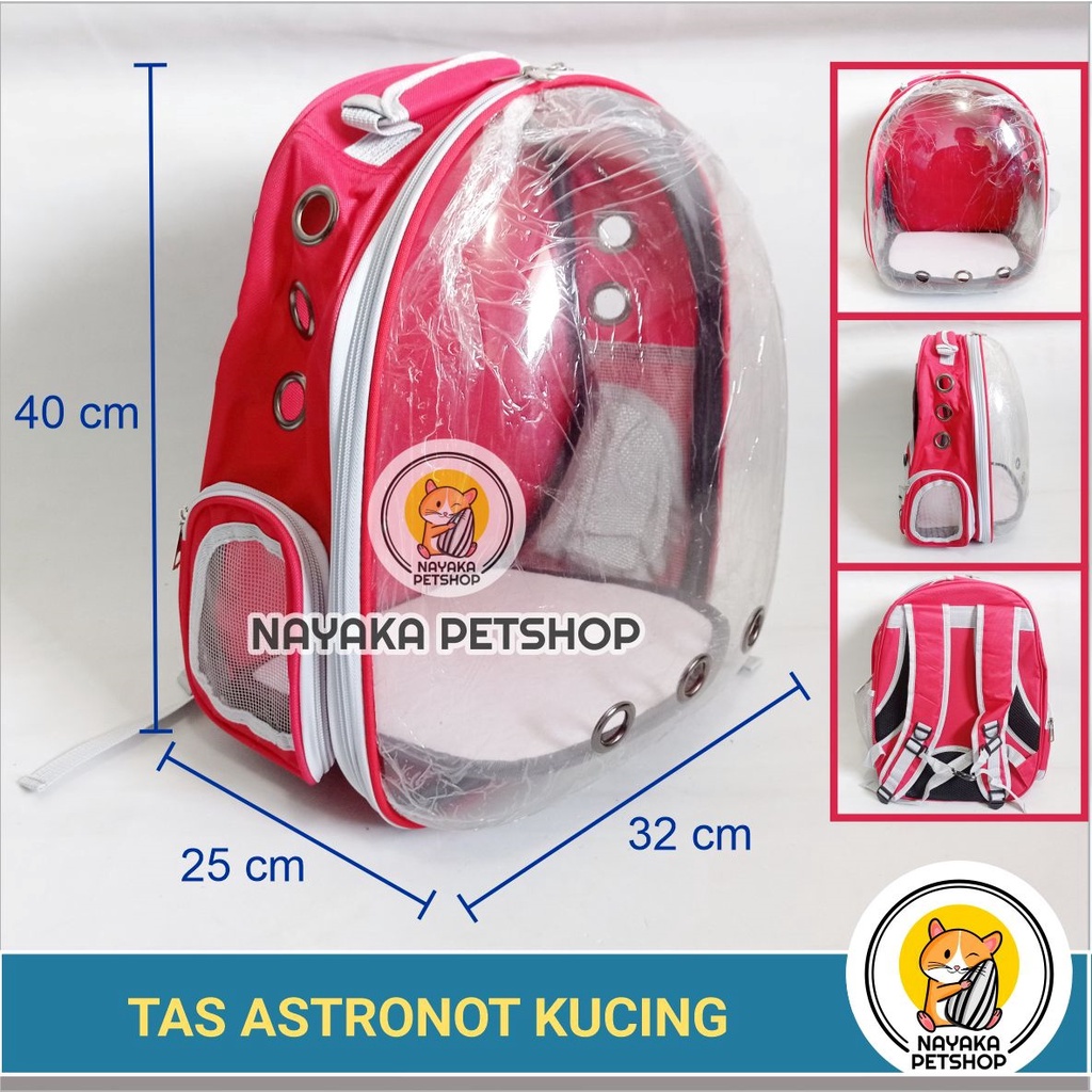 Tas Astronot Kucing Murah Pet Carrier Ransel Gendong Travel Kucing