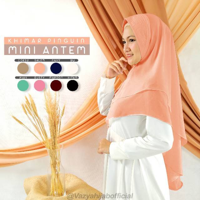 Khimar Pinguin Mini Antem