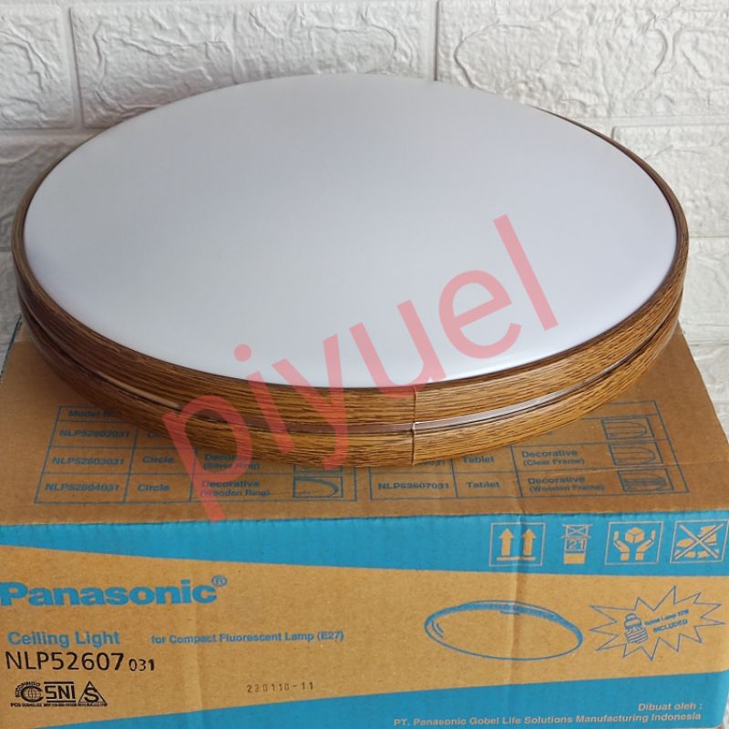 Lampu baret / outbow / ceiling plafon e27 NLP 52607 panasonic