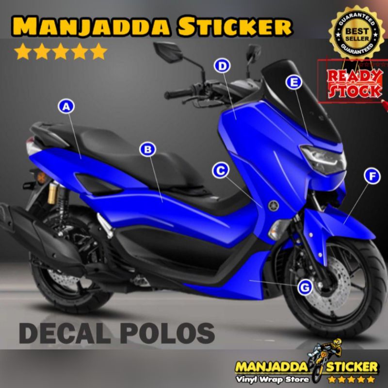 DECAL NMAX POLOS / SKOTLET NMAX POLOS FULL BODY /WARNA CREAM