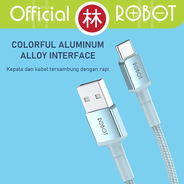 Robot RSC100 USB-C Kabel Data Cable Type C 1M 3A Braided Cable