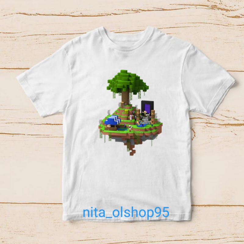 baju anak minecraft kaos roblox terpopuler