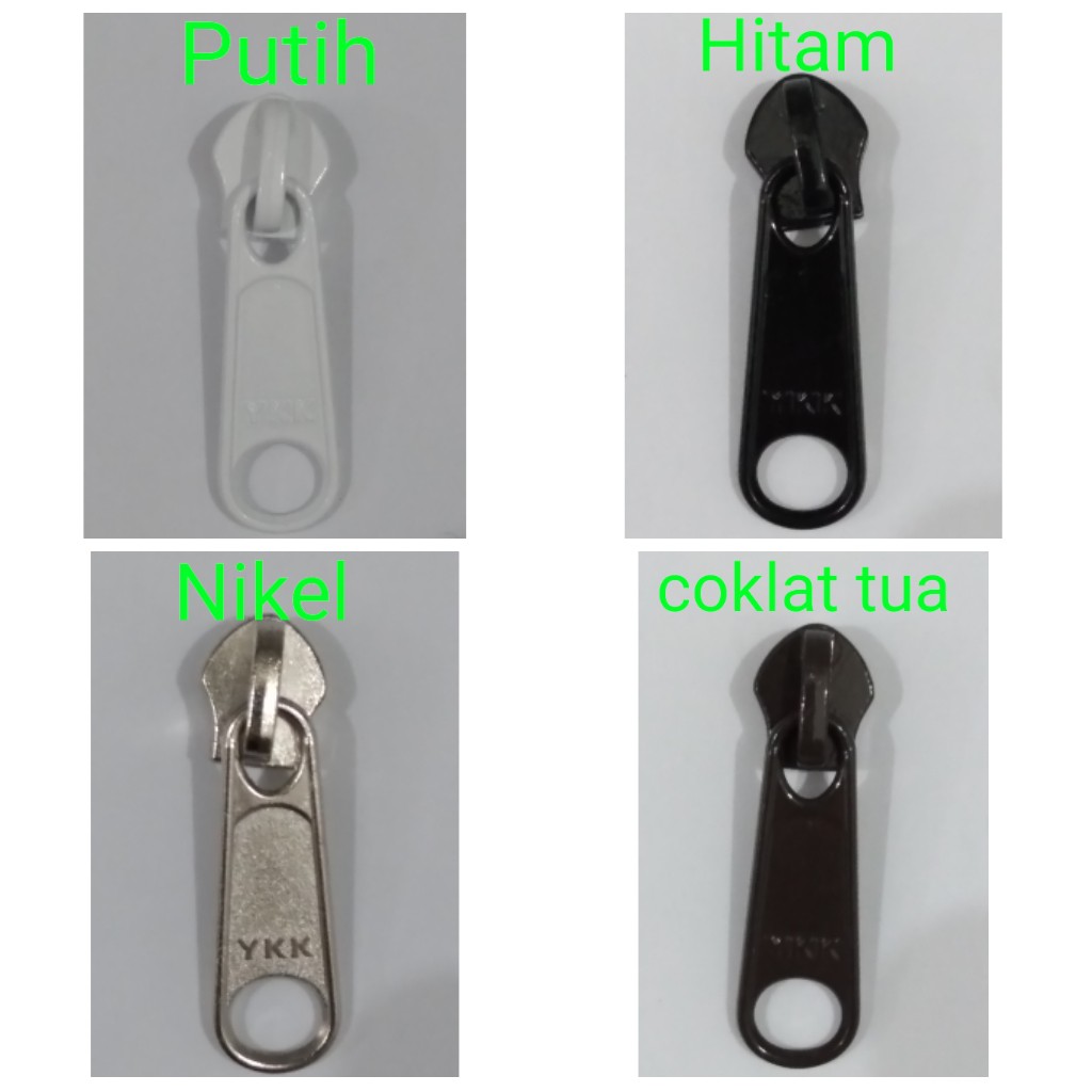 Kepala ritsleting / kepala resleting / kepala rit YKK 5 coil / 5 CP (bijian)