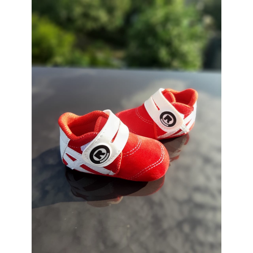 VINANDOZ PRL05 Sepatu anak Bayi Newborn Prewalker Laki Laki Perempuan Bahan Super Lembut Motif Prepet 0-11 bulan