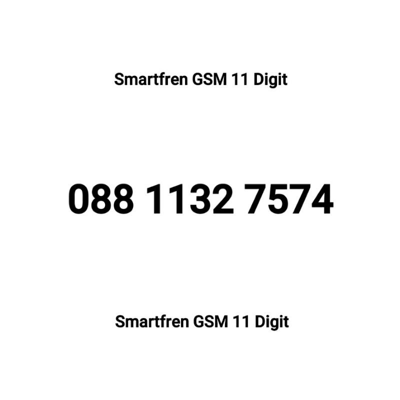 Nomor Cantik Smartfren GSM 10 Nomer 11 Angka 12 Digit 4G Non Paket Data bukan CDMA Smart Fren