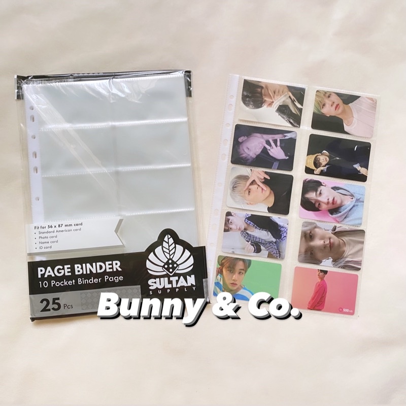 Sultan Sleeve Binder Page 10p A4 Sultan 10p Pocket Photocard PC Sleeve KPOP