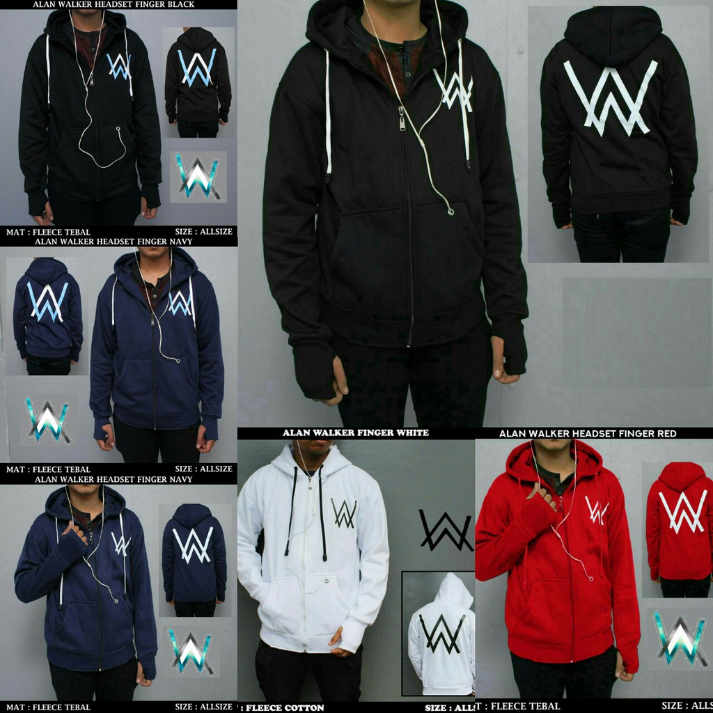 jaket hoodie alan walker