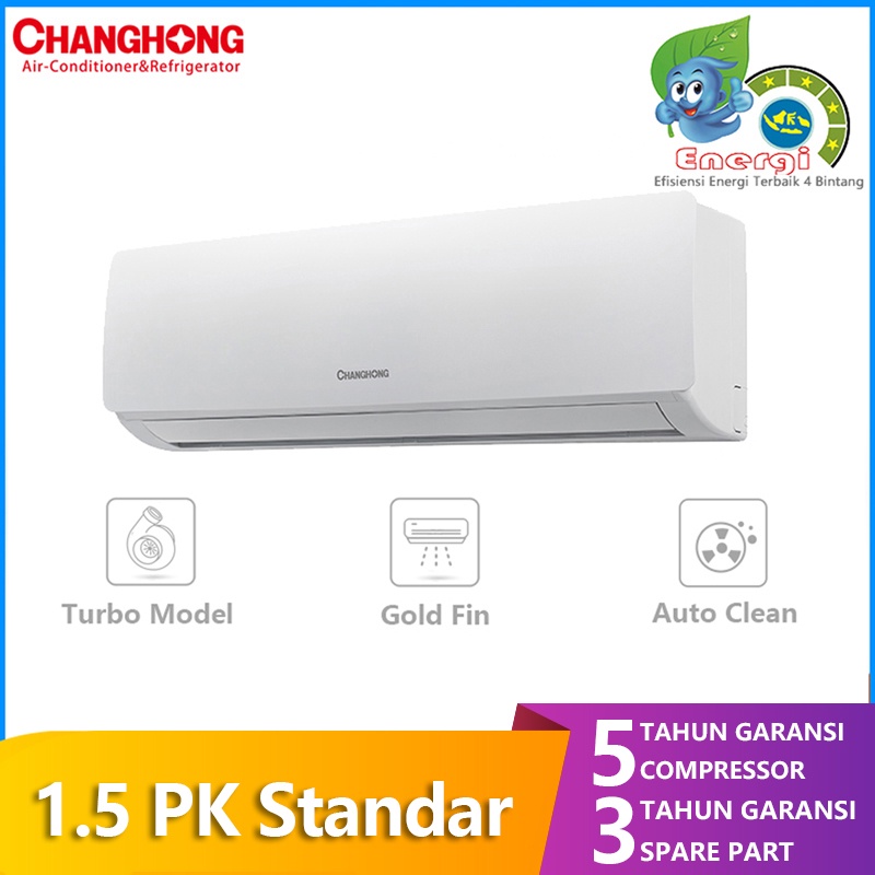 CHANGHONG AC Split 1,5 PK CSC-12NVB Gold Fin Deluxe Standard R410A